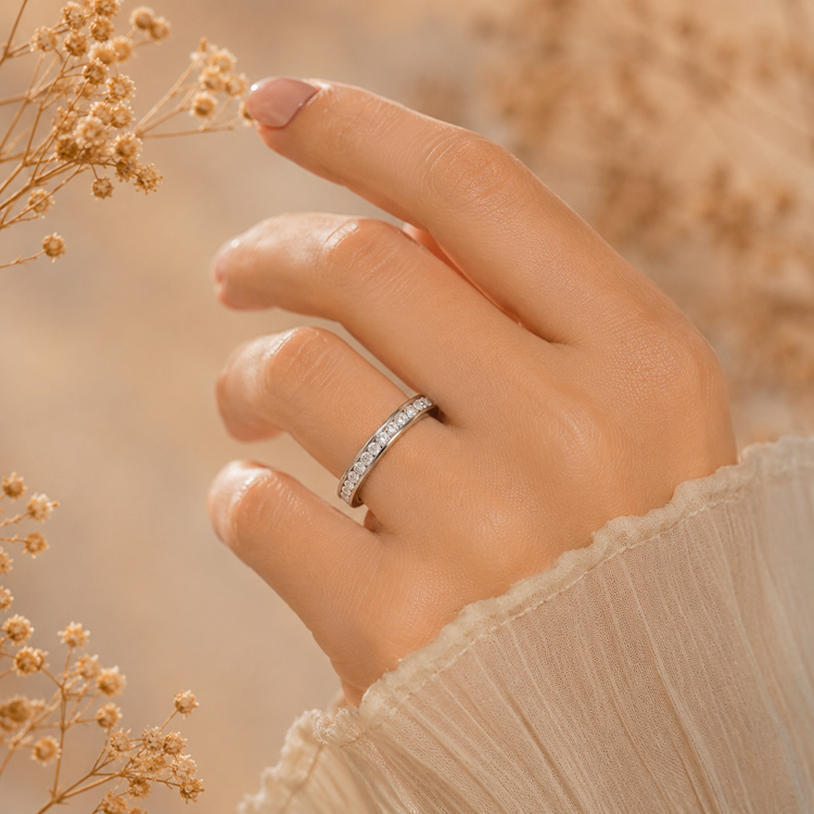 انگشتر زنانه رینگ نگین دار کد R27