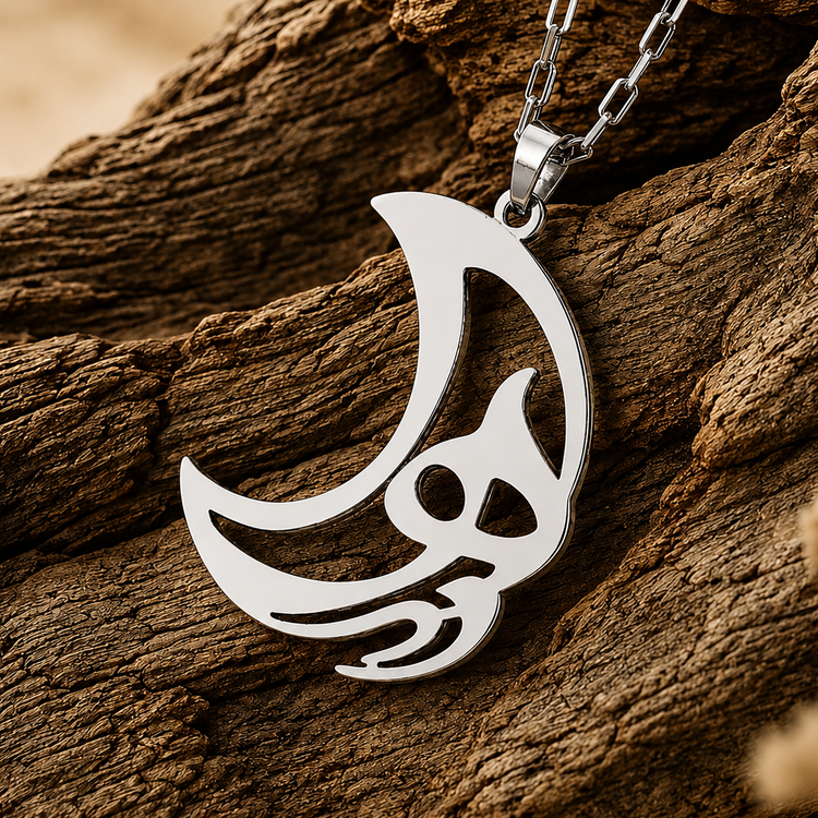گردنبند اسپرت طرح زهرا و ماه کد GM012